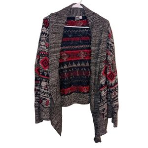 Roxy Tribal Aztec Open Cardigan Small